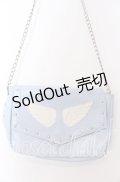 Candy Stripper / 羽合皮ショルダーバッグ  サックス O-25-08-31-084-PU-BG-IG-ZT511
