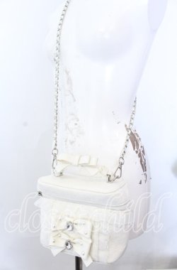 画像2: Ank Rouge / ノベルティ レースバニティBAG バッグ  シロ O-25-08-31-085-CA-BG-IG-OS