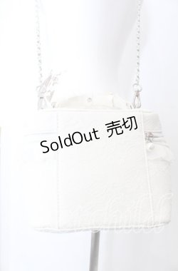 画像3: Ank Rouge / ノベルティ レースバニティBAG バッグ  シロ O-25-08-31-085-CA-BG-IG-OS
