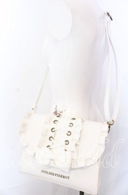 画像2: ATELIER PIERROT / Enchanted Corset Bag   ホワイト O-25-08-31-087-EL-BG-OW-OS