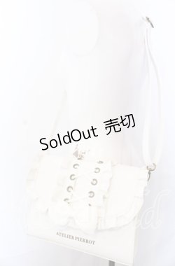 画像2: ATELIER PIERROT / Enchanted Corset Bag   ホワイト O-25-08-31-087-EL-BG-OW-OS
