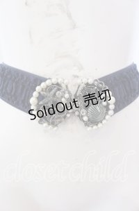 axes femme / マリンパールゴムベルト  ネイビー O-25-08-31-012-AX-ZA-OW-ZT487-F004