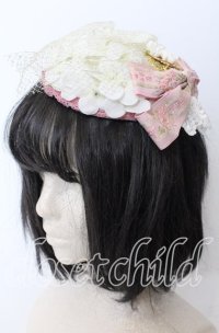 薫乃園 / 紫陽花カクテルハット  シロ×ピンク O-25-08-31-092-LO-AC-OW-ZT500