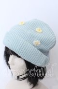 Candy Stripper / マーガレットニットキャップ  サックス O-25-08-31-093-PU-AC-IG-OS