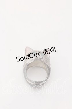 画像1: MILK / ベイビーキャットコレクションリング 約10号 シルバー×エメラルドアイ O-25-08-31-096-ML-AC-IG-OS