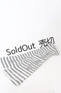 REFLEM / アームカバーのみ/サンリオコラボクロミプリントビッグTシャツ+ボーダーアームカバーSET  ブラック×ホワイト O-25-08-31-100-PU-ZA-OW-ZT486-F002