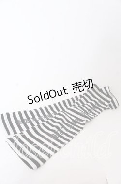 画像1: REFLEM / アームカバーのみ/サンリオコラボクロミプリントビッグTシャツ+ボーダーアームカバーSET  ブラック×ホワイト O-25-08-31-100-PU-ZA-OW-ZT486-F002