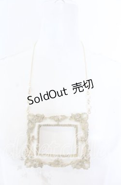 画像2: Boo!Do堂 / 飾られない額縁ネックレス  ホワイト O-25-08-31-018-GO-AC-OW-OS
