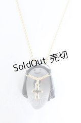 Q-pot. / Sister Rose Ghost Necklace　ネックレス  クリア×ゴールド×ブラック O-25-08-31-022-QP-AC-OW-ZT394-F003