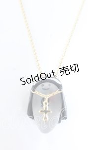 Q-pot. / Sister Rose Ghost Necklace　ネックレス  クリア×ゴールド×ブラック O-25-08-31-022-QP-AC-OW-ZT394-F003