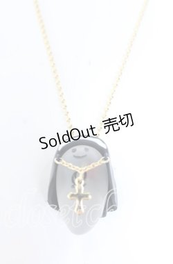 画像1: Q-pot. / Sister Rose Ghost Necklace　ネックレス  クリア×ゴールド×ブラック O-25-08-31-022-QP-AC-OW-ZT394-F003