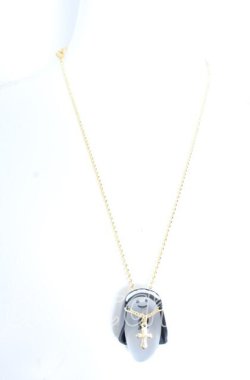 画像2: Q-pot. / Sister Rose Ghost Necklace　ネックレス  クリア×ゴールド×ブラック O-25-08-31-022-QP-AC-OW-OS