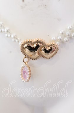 画像1: m petit by misako / サンリオキャラクターズコラボマイメロディパールベルト  シロ O-25-08-31-023-LO-ZA-OW-OS