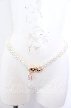 画像2: m petit by misako / サンリオキャラクターズコラボマイメロディパールベルト  シロ O-25-08-31-023-LO-ZA-OW-OS
