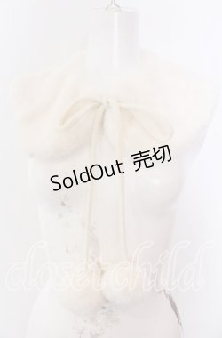 画像1: m petit by misako / ファーティペット  アイボリー O-25-08-31-034-LO-ZA-OW-OS