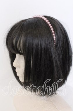 画像1: LOLITAその他 / パールカチューシャ  ピンク O-25-08-31-036-LO-AC-OW-OS