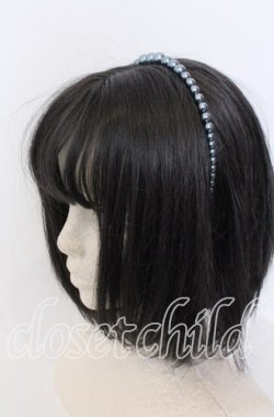 画像1: LOLITAその他 / パールカチューシャ  アオ O-25-08-31-037-LO-AC-OW-OS