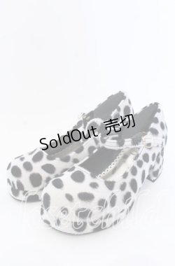 画像1: DearMyLove / ダルメシアン柄パンプス 23.0ｃｍ シロ×クロ O-25-08-31-052-EL-SH-OW-OS