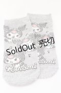 サンリオ / ソックス+巾着セット ソックス単品  グレー O-25-09-01-018-EL-ZA-IG-ZT485-F001