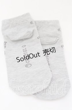 画像2: サンリオ / ソックス+巾着セット ソックス単品  グレー O-25-09-01-018-EL-ZA-IG-ZT485-F001