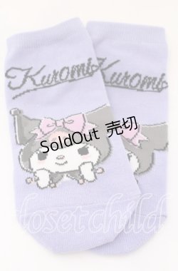 画像1: サンリオ / ソックス+巾着セット ソックス単品  パープル O-25-09-01-020-EL-ZA-IG-ZT485-F002