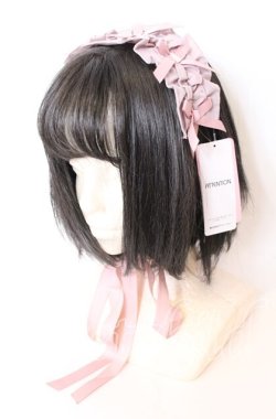 画像1: Chalmiere / フリルヘッドドレス  ピンク O-25-09-01-026-LO-AC-IG-OS
