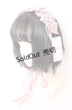 画像1: Chalmiere / フリルヘッドドレス  ピンク O-25-09-01-026-LO-AC-IG-ZT485-F002