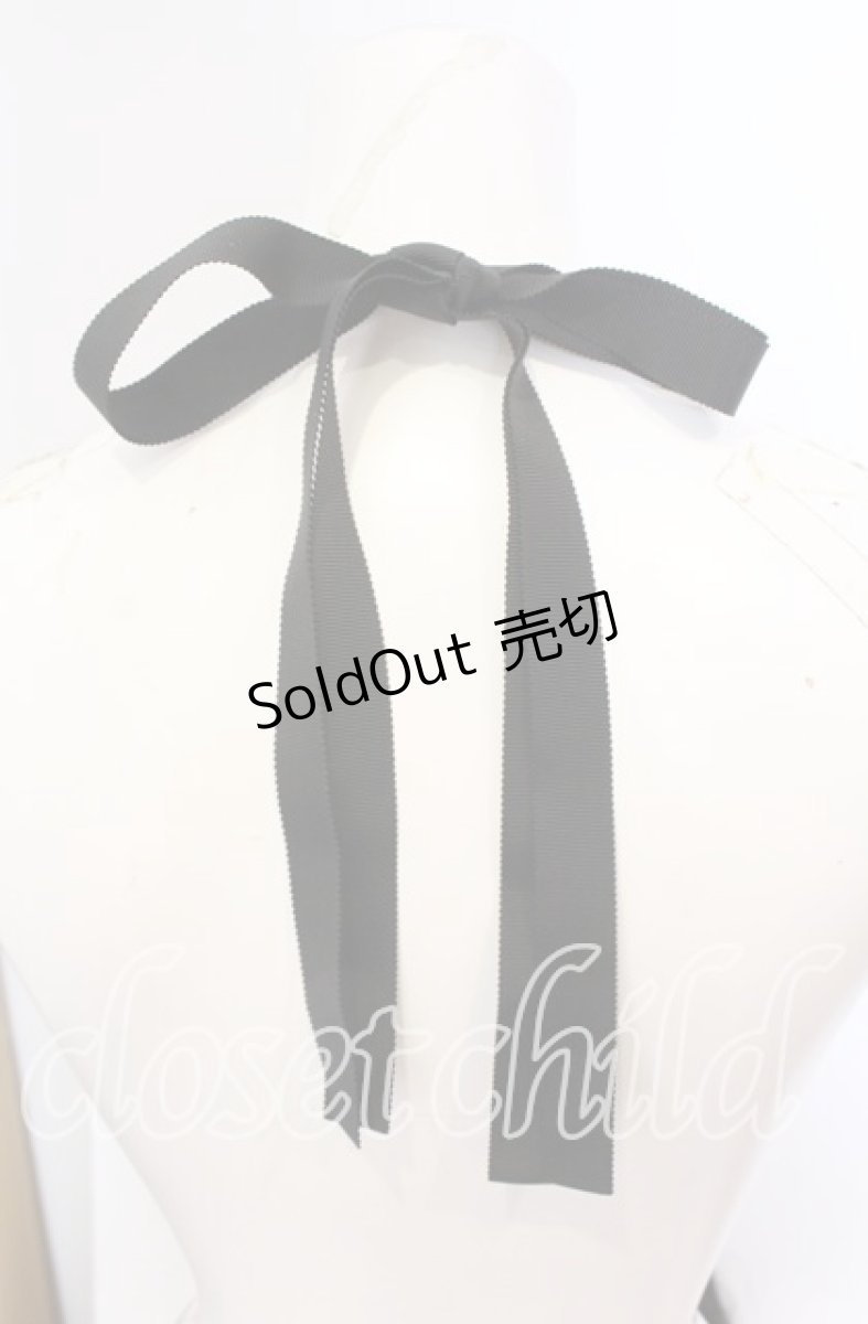 画像2: 【SALE】INGEBORG / ビーズ＆リボンネックレス  クロ×クリア O-25-09-01-032-LO-AC-OW-ZT485-F003 (2)