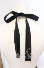 画像2: 【SALE】INGEBORG / ビーズ＆リボンネックレス  クロ×クリア O-25-09-01-032-LO-AC-OW-ZT485-F003 (2)