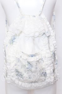merry jenny / floralレースナップサック  オフ×サックス O-25-09-03-025-LO-BG-IG-ZT-K023