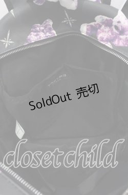 画像3: TRAVAS TOKYO / 総柄プリントバックパック  ブラックｘパープル O-25-09-03-026-PU-BG-YM-ZT0916A