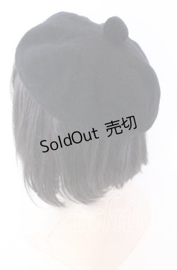 画像3: MILK / ポンポン付きベレー  クロ O-25-09-03-027-ML-AC-OW-OS