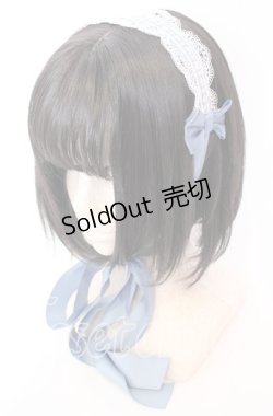 画像1: 【SALE】Chalmiere / シュエットヘッドドレス  サックス O-25-09-03-031-LO-ZA-OW-ZT488-F006