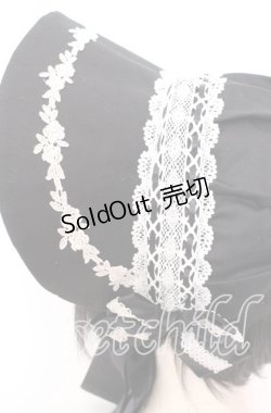 画像2: Innocent World / クラシカルリボンボンネット  クロ×キナリ O-25-09-03-032-IW-AC-OW-OS