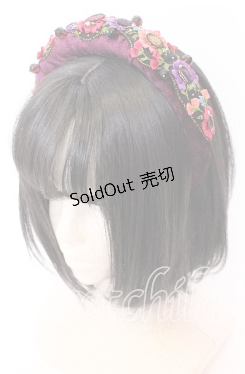 画像1: 【SALE】菫コルセット / ティアラのようなカチューシャ  ラベンダー O-25-09-03-036-LO-AC-OW-ZT433 (1)