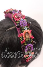 画像2: 【SALE】菫コルセット / ティアラのようなカチューシャ  ラベンダー O-25-09-03-036-LO-AC-OW-ZT433 (2)