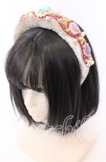 画像1: 【SALE】菫コルセット / ティアラのようなカチューシャ  アイボリー O-25-09-03-037-LO-AC-OW-ZT433 (1)