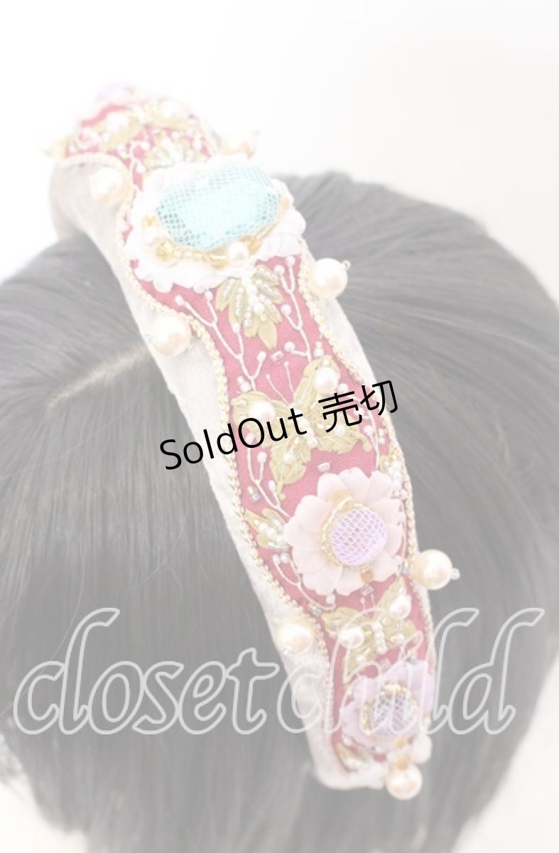 画像2: 【SALE】菫コルセット / ティアラのようなカチューシャ  アイボリー O-25-09-03-037-LO-AC-OW-ZT433 (2)
