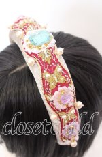 画像2: 【SALE】菫コルセット / ティアラのようなカチューシャ  アイボリー O-25-09-03-037-LO-AC-OW-ZT433 (2)