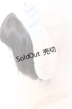 画像2: To Alice / Pastel Baby Rabbitベレー  シロ×サックス O-25-09-03-040-LO-AC-OW-ZT387