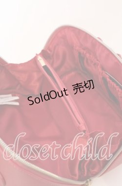 画像4: m petit by misako / ビジューリボンポーチ  アカ O-25-09-03-050-LO-ZA-OW-OS
