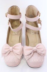 LIEF / 2ストラップシューズ 22.0ｃｍ ピンク O-25-09-03-052-LO-SH-OW-ZT087