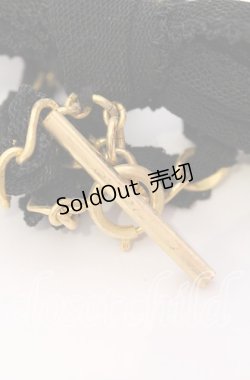 画像3: INGEBORG / ドットチュールボタンホールチェーン  ゴールド×ブラック O-25-09-03-054-LO-AC-IG-OS