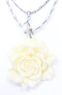 INGEBORG / ローズダブルチェーンネックス  オフ×シルバー O-25-09-03-056-LO-AC-IG-ZT394