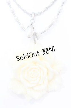 画像1: 【SALE】INGEBORG / ローズダブルチェーンネックス  オフ×シルバー O-25-09-03-056-LO-AC-IG-ZT394