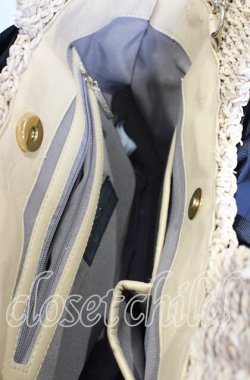 画像4: INGEBORG / リボンデザインメイズバッグ  ナチュラル×クロ O-25-09-03-004-LO-BG-IG-ZT501
