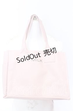 画像1: MILK / トートバッグ  ピンク O-25-09-03-007-ML-BG-OW-OS