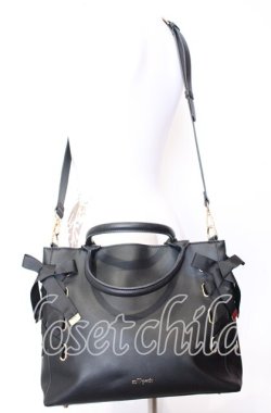 画像2: m petit by misako / AMレースアップ 2WAY トートバッグ  クロ O-25-09-03-012-LO-BG-IG-OS