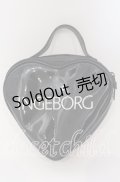 INGEBORG / エナメルハートバッグ  クロ O-25-09-03-002-LO-BG-IG-OS