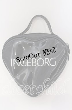 画像1: INGEBORG / エナメルハートバッグ  クロ O-25-09-03-002-LO-BG-IG-OS